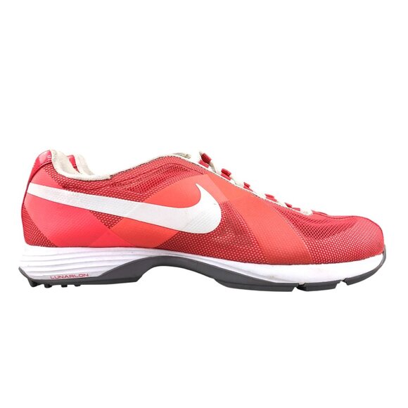Nike Women's 8.5 Hyperfuse Lunar Summer Lite Red Orange Golf Shoes 483325-600 - Picture 1 of 14